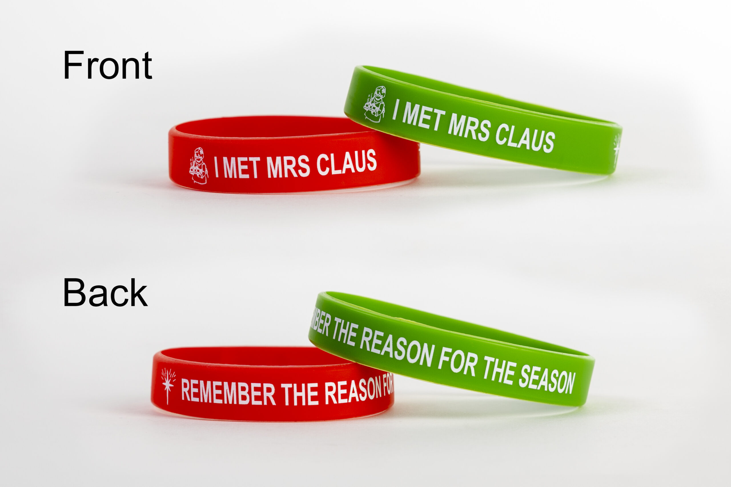 Santa & Mrs Claus Silicone Wristbands $12.95 Flat Shipping Special - Image 2