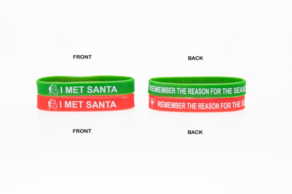 Santa & Mrs Claus Silicone Wristbands - Image 4
