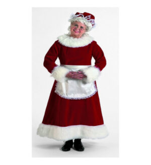 Burgundy Velvet Mrs. Claus Ensemble