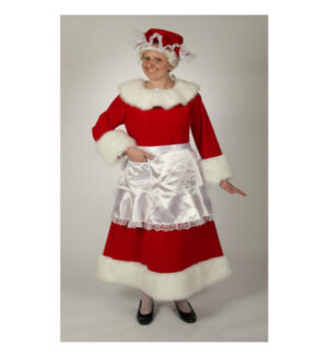 Regal Red Velvet Mrs Claus Ensemble