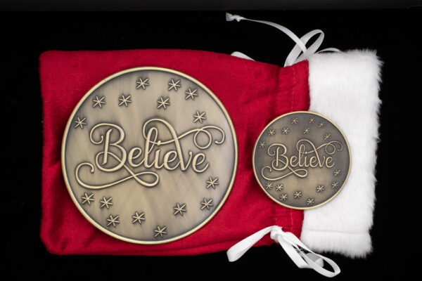 "Believe" Buckle Antique Gold