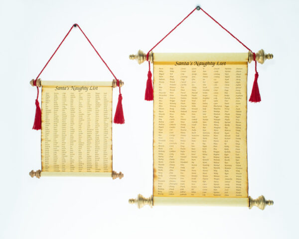 Santa's Naughty Or Nice List Parchment Scroll