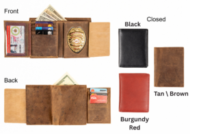Marshal Genuine Leather Badge Wallet